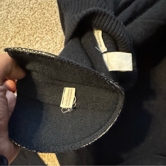 Vintage Liz Claiborne Lambswool Angora Rabbit Hair Mix Black Turtle Neck Sweater - Picture 8 of 8